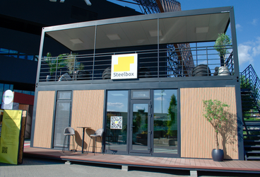 Oficiu, Moldova Urban Days – Chișinău Arena (27 m² interior, Terasă: 27 m², acces cu scară)