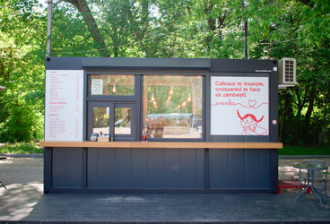 Cafenea, Chișinău (Muncesti) – Construcție modulară Steelbox, 12,5 m²