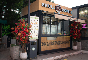 Skull Coffee, Chișinău (MallDova) – Construcție modulară Steelbox, 12 m²